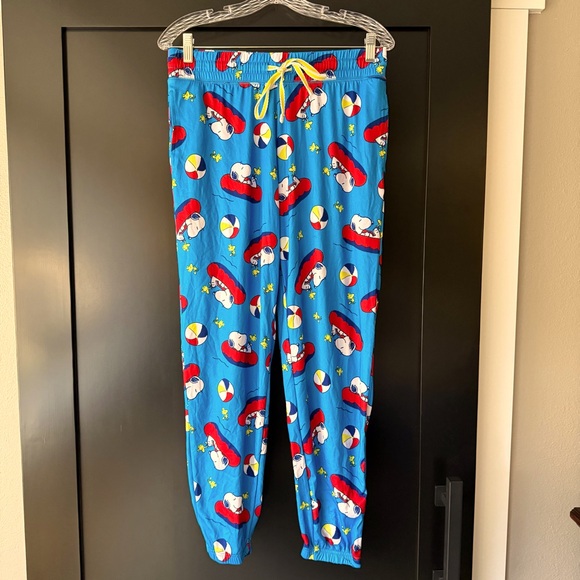 NWOT Peanuts lightweight soft jogger sleep pants with pockets size medium - Picture 1 of 5